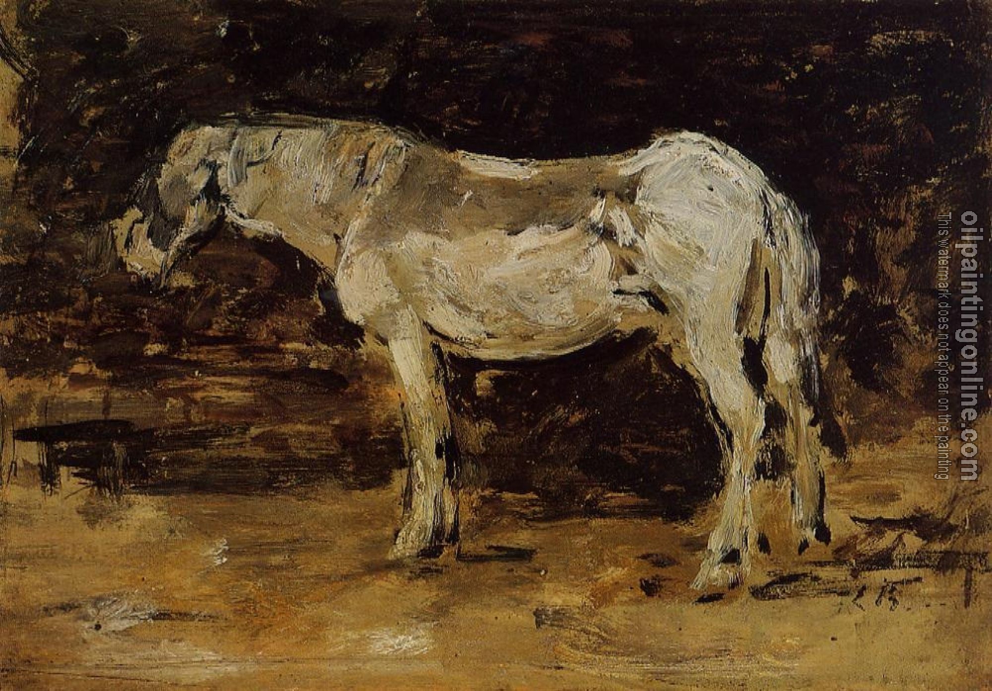 Boudin, Eugene - White Horse
